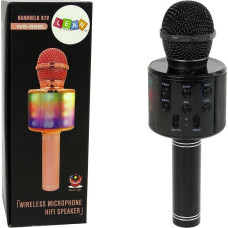 Lean Sport Mikrofon Bezprzewodowy USB Głośnik Nagrywanie Karaoke Model WS-858 Czarny