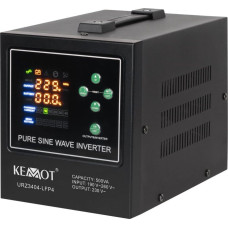 Kemot UPS Kemot Zasilacz awaryjny KEMOT PROsinus-500-LFP4  przetwornica z czystym przebiegiem sinusoidalnym i funkcją ładowania  12V 230V 500VA/300W