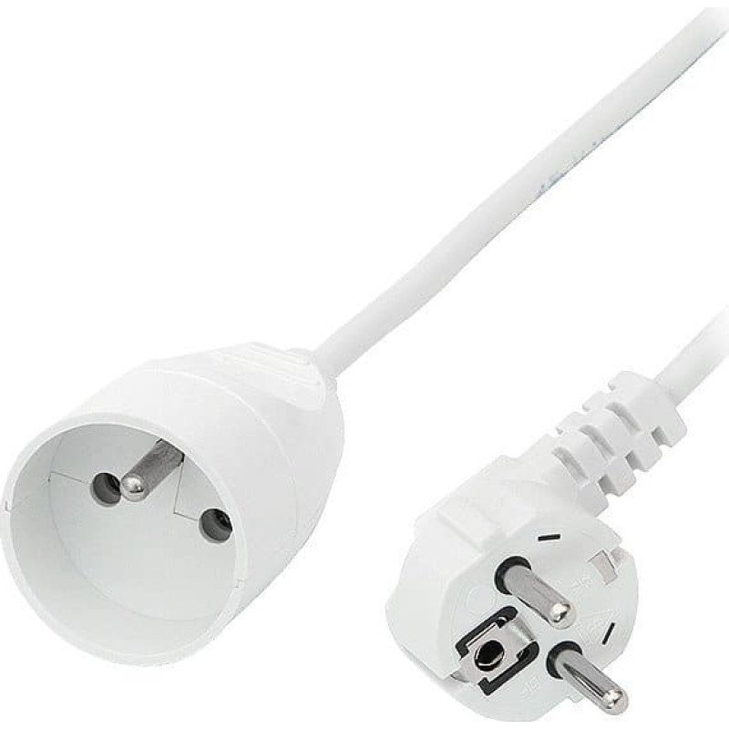 Blow 9817#                Przedłużacz sieciowy ps-171 1-gniazdo z uziemieniem 5m biały 3x1mm