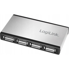 Logilink HUB USB LogiLink LogiLink USB 2.0 4-port HUB m. Netzteil Alu