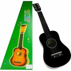 Lean Sport Gitara Drewniana Klasyczna z Kostką Czarna 60 cm