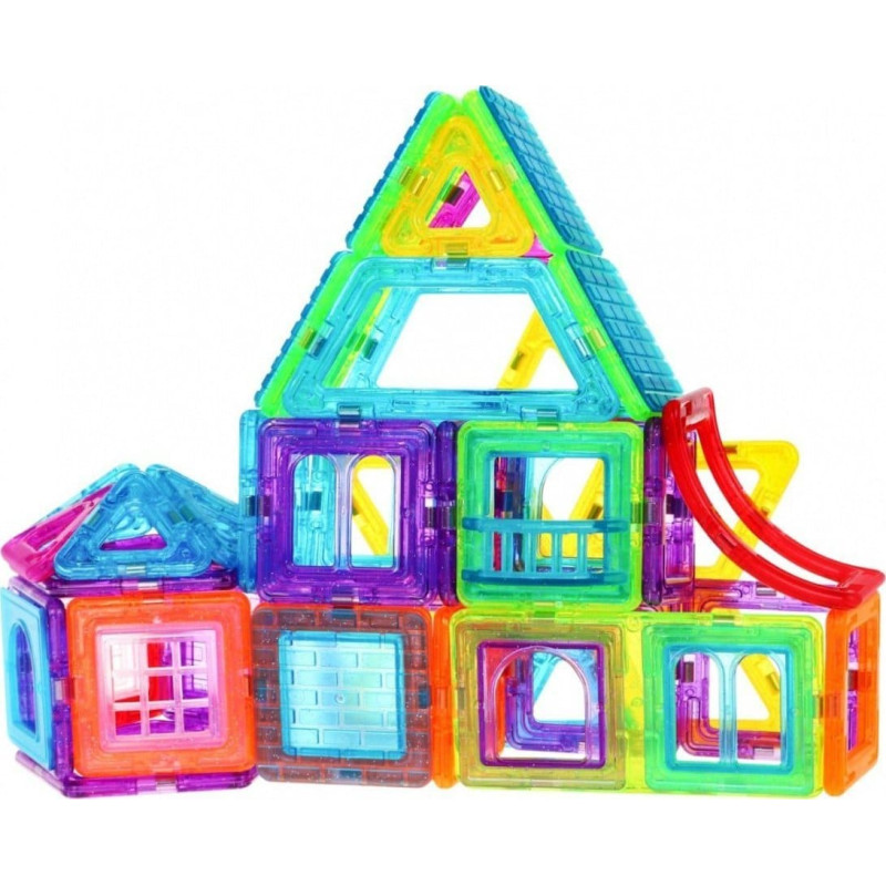 1Dea.me EDUKACYJNE DUŻE KLOCKI MAGNETYCZNE PŁYTKI PANELE