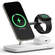 Ringke Ładowarka Ringke RINGKE 3IN1 QI2 MAGNETIC MAGSAFE WIRELESS CHARGER WHITE