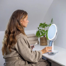Sharper Image Lusterko kosmetyczne Sharper Image Sharper Image Makeup Mirror with Light and Wireless Charger