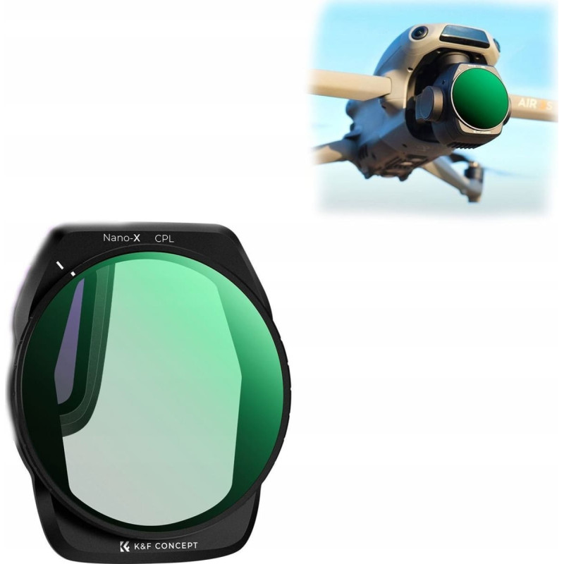 KF Filtr Kf FILTR Polaryzacyjny CPL ULTRA HD 8K NANO-X do Drona DJI AIR 3S K&F CONCEPT KF01.2878