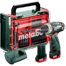 Metabo Wiertarka Metabo METABO WKRĘTARKA  BS BASIC SET 12V + 41 ACC 34/17Nm 2x2,0Ah POWERMAXX