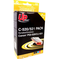 Uprint Tusz UPrint Tusze C-520/521 PACK / CLI521, 2x Black, /1x Cyan, 1x Magenta, 1x Yellow