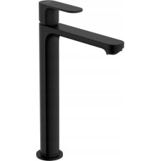 Hansgrohe Rebris S - Jednouchwytowa bateria umywalkowa 240 CoolStart do mis umywalkowych z kompletem odpływowym; czarny mat