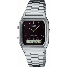 Casio Zegarek Casio Męski AQ-230A-1DMQYES Retro srebrny