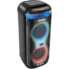 Hoco głośnik bluetooth + 2 x bezprzewodowe mikrofony HA13 Max czarny