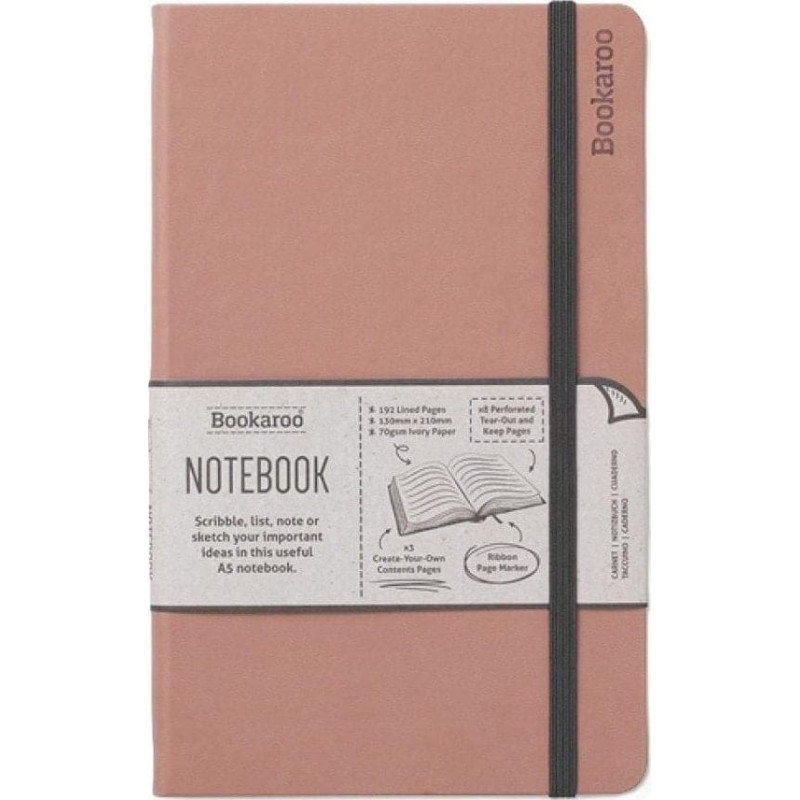 IF Bookaroo Notatnik Journal A5 - Pudrowy
