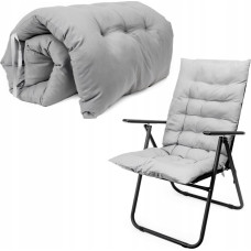 Elior PLATINET MATRESS PAD FOR CAMPING CHAIR NAKŁADKA NA KRZESŁO CAMPINGOWE 105X50X6 CM GREY 46141