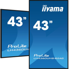 Iiyama Monitor 43 LH4360UHS-B2A 24/7, 500cd, 4K, VA, Wifi, 6.5ms, 3xHDMI, 2xUSBR, J45, RS-232C