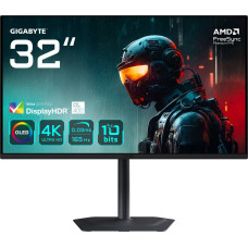 Gigabyte MO32U 81,28cm 32Zoll OLED gaming monitor 3840x2160 UHD 250 cd/m2 165Hz 2xHDMI 2.1 1xDP 1.4 1xUSB C