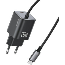 Usams Ładowarka sieciowa USAMS JC Series CC261 20W GaN Mini Fast Charger 2xUSB-C czarny