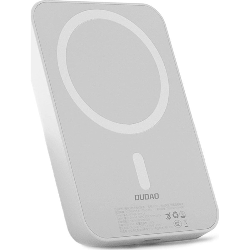 Dudao Powerbank Dudao K26S 5000mAh 20W USB-A / USB-C / MagSafe - biały