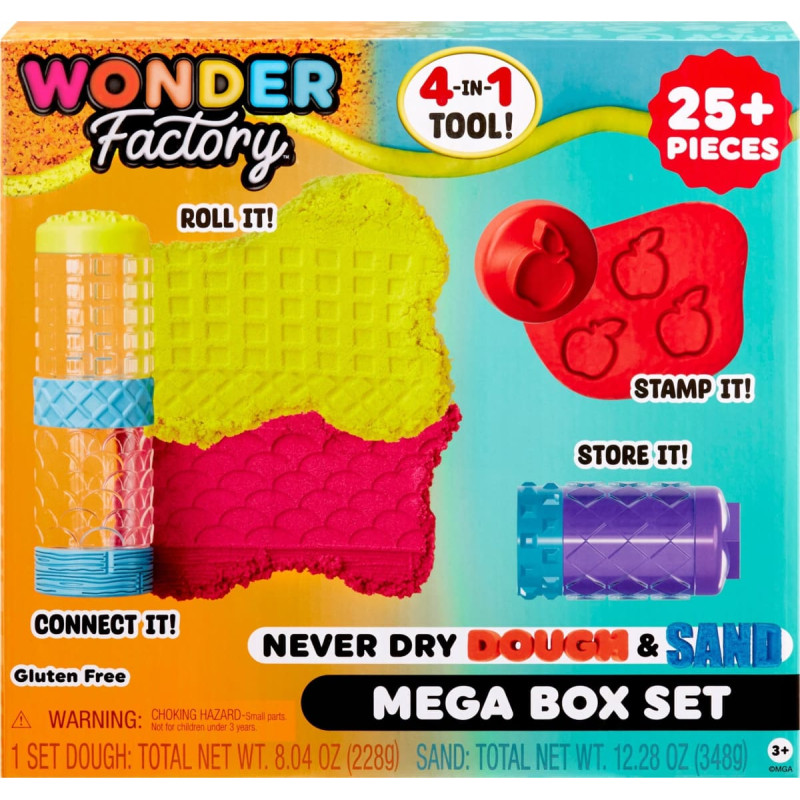MGA Wonder Factory Never Dry Dough & Sand Mega Box Set 595298