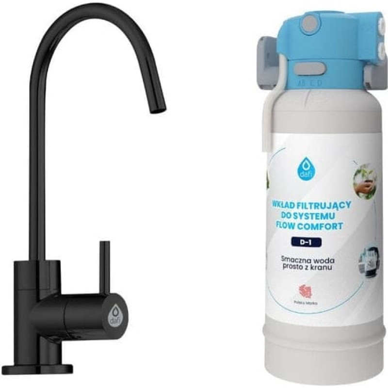 Elleci Flow Comfort + bateria jednodrożna czrna