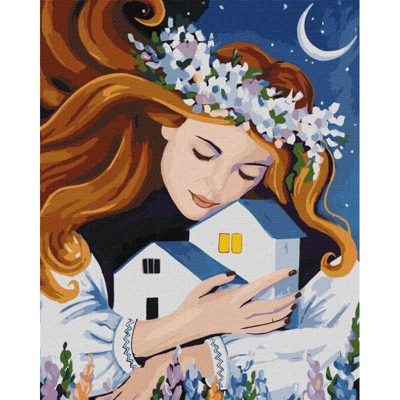 Ideyka Malowanie po numerach - Światła rodzimeg 40x50cm