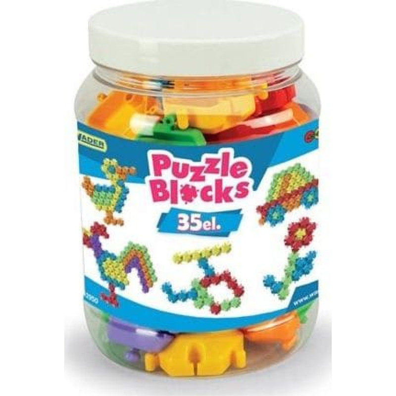 Wader Klocki puzzle słoik 35 elementów (41950)