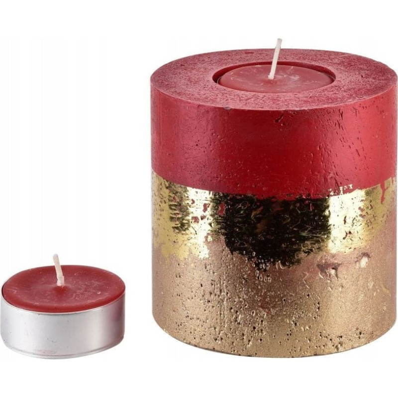 Affek Design Dekoracja świąteczna Affek Design ŚWIECA LAMPION WALEC OMBRE RED 120