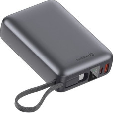 Swissten Power Bank 20000 mAh 45W with Built-In USB-C Cable