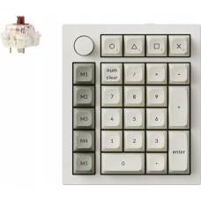 Keychron Q0 Max QMK Custom Number Pad Fully Assembled Knob / Shell White / Gateron Jupiter Brown