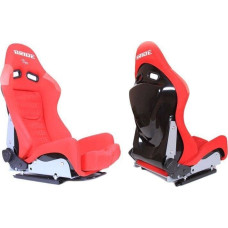 Mtuning Fotel sportowy LOW MAX K608 Welur Bride Czerwony USZKODZONY