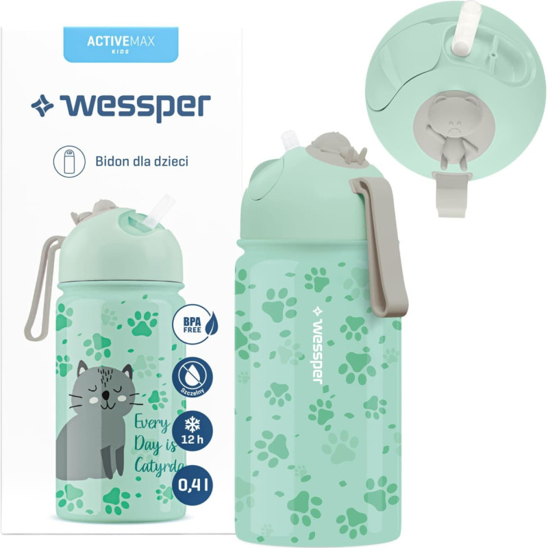 Wessper Butelka dla dzieci Wessper 410ml (WES267-CAT)
