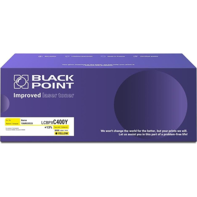 Black Point Toner Black Point Toner Black Point LCBPXC400Y zamiennik Xerox 106R03533 yellow