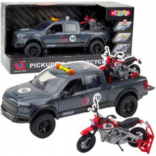 Leantoys Samochód Pickup Z Motorem Światłą Dźwięki Szary 1:12