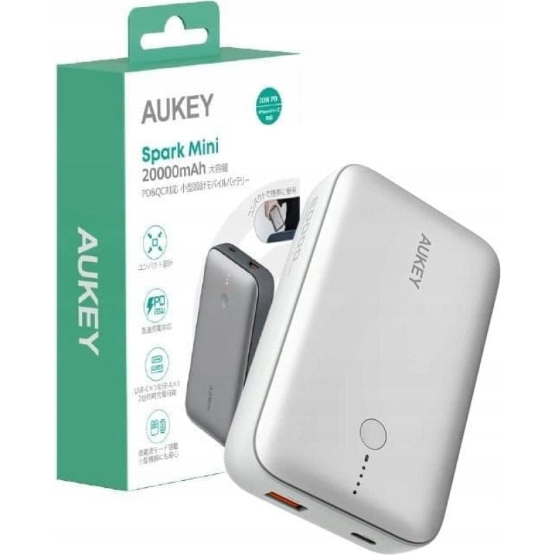 Sbs Mobile Aukey Powerbank Spark Mini 20000mAh 20W USB-C/USB-A weiß