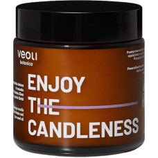 Veoli Botanica Enjoy The Candleness wegańska świeca do masażu z 40% masłem shea i olejem z pestek śliwki 100ml