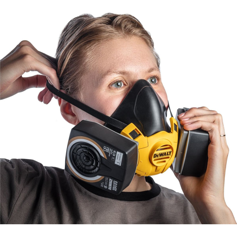Dewalt Halvmaske inklusiv A2P3 filter  Str L