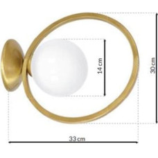 Domoletti WALL LIGHT KONYA E14 MLP5572 GOLD