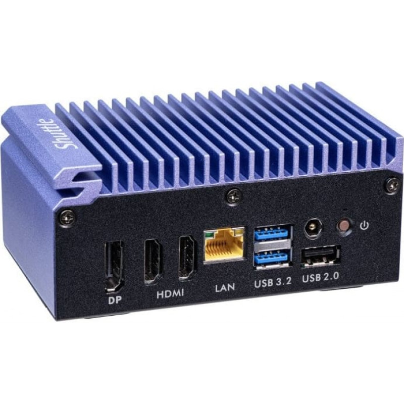 Shuttle SPCEL12 Edge Mini PC Barebone, 0.46L, Intel Celeron J6412 SoC, BGA 1493, DDR4, 2x 2.5G LAN