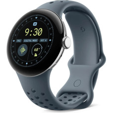 Google Pixel Watch 3 (45mm), Active Sport Band, Moondust, Large, WW