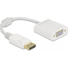 Delock Adapter DisplayPort 1.2 Stecker zu VGA Buchse weiß