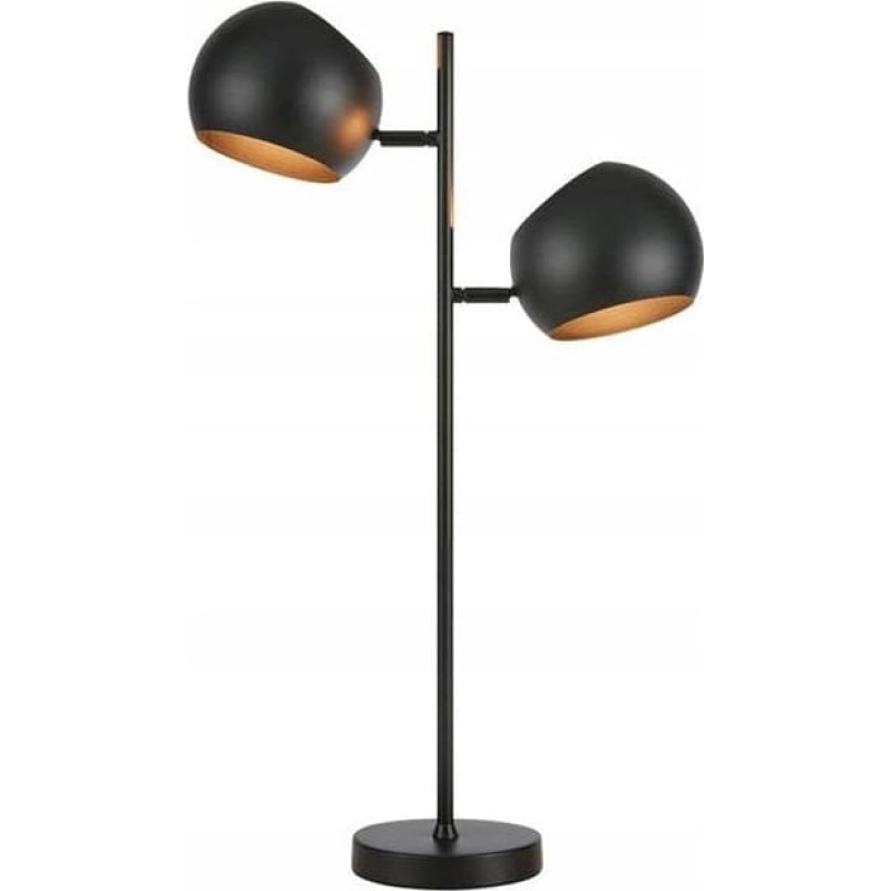 Markslojd Edgar 108691 lampa stołowa lampka 2x40W E14 czarna/złota
