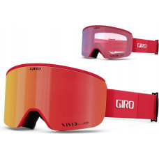 Giro Gogle zimowe GIRO AXIS RED BLACK THIRDS (Szyba lustrzana kolorowa VIVID-Carl Zeiss VIVID EMBER 19-42% S2 + Szyba lustrzana kolorowa VIVID-Carl Zeiss INFRARED 58% S1) (NEW 2024/2025)