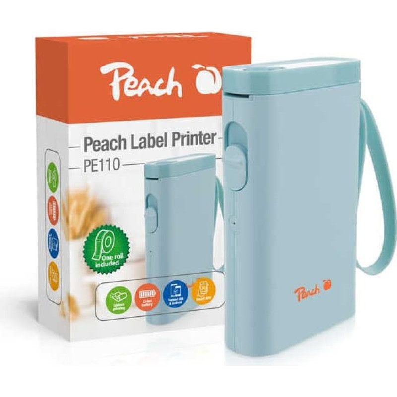 Peach Label Printer PE110 blau