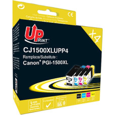 Noname UPrint kompatybilny ink / tusz z PGI 1500XL, C-1500XL BK/C/M/Y PACK 4, 1xblack/1xcyan/1xmagenta/1xyellow, 36+3x14ml, high capacity