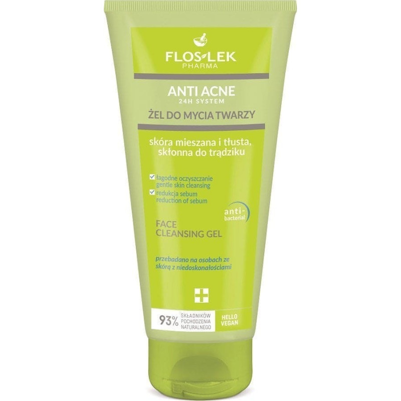 Floslek Anti Acne 24h System żel do mycia twarzy 200ml