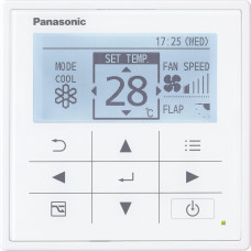 Panasonic fortrådet kontrolpanel CZ-RTC5B for styring til PACi og VRF med energi forbrug display og med Data Navi funktion.
