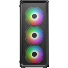 Crono VeinX case HERMES MESH Mid Tower, ATX, 1xUSB 3.0, 2xUSB 2.0, 4x ARGB Fan, ARGB Controller, černá
