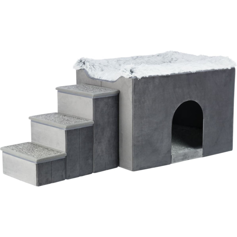 Trixie 38039, Cave pet bed, Indoor, Cat, Grey, Rectangular, Monochromatic