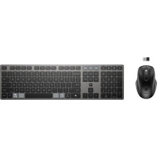 HP Hewlett Packard (HP) HP 725 Multi-Device Rechargeable Belaidė klaviatūra ir pelė Combo EURO