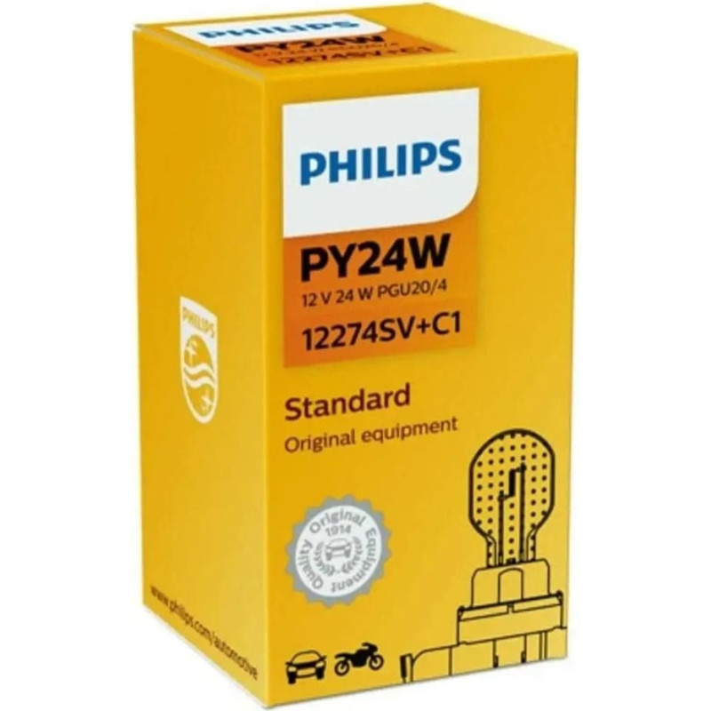 Philips ŻARÓWKA PY24W 12V/24W PGU20/4 SILVERVISION 1SZT