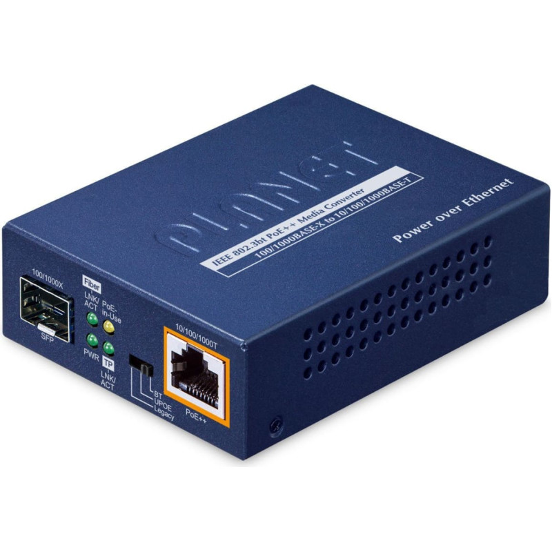 Allnet Planet Mediakonverter SFP to GE PoE++ (95W) GUP-805A-60W