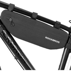 Rockbros Wodoodporna torba rowerowa mocowana na rzepy pod ramę 3L czarna ROCKBROS
